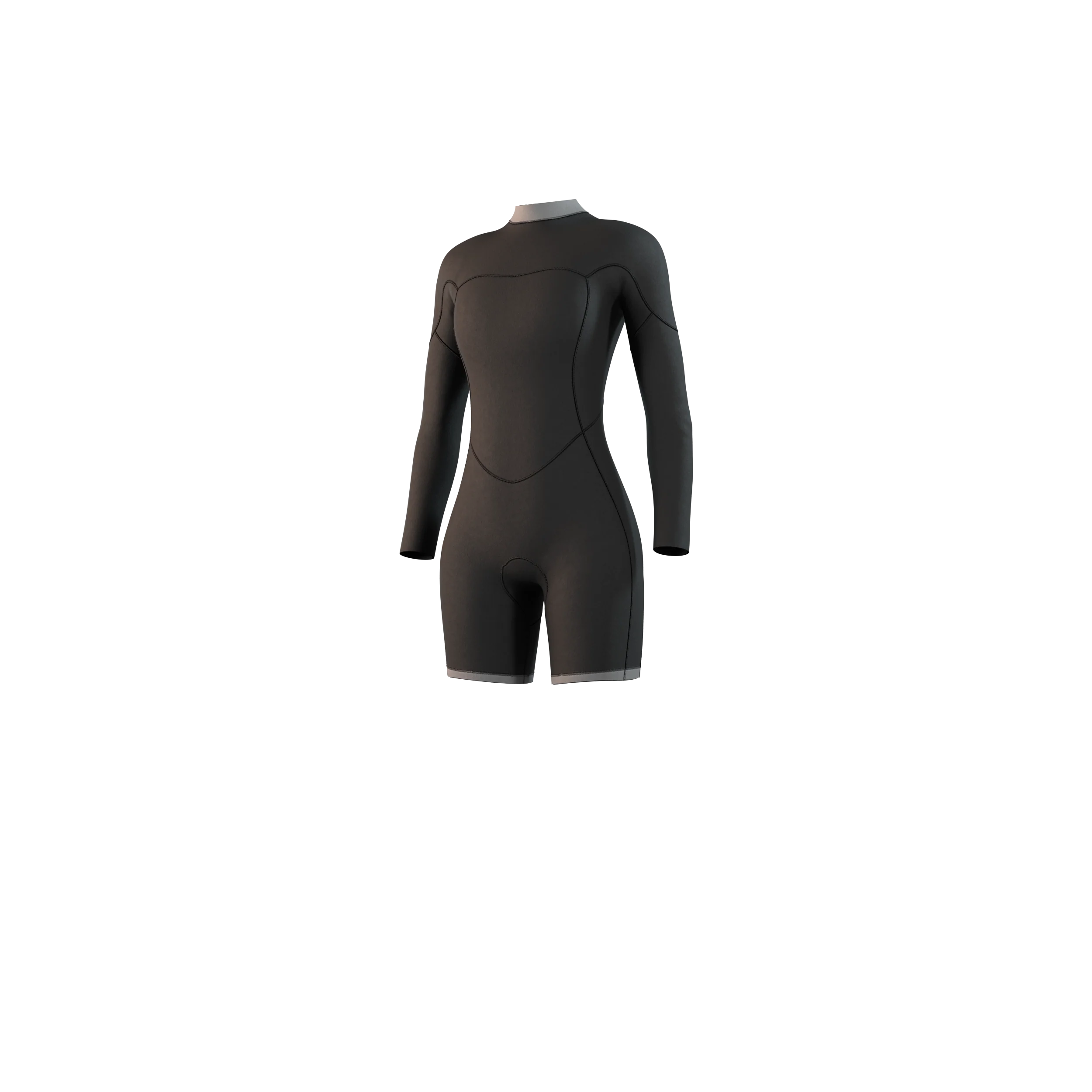 Brand Longarm Shorty 3/2mm Bzip Flatlock Women - Image 4