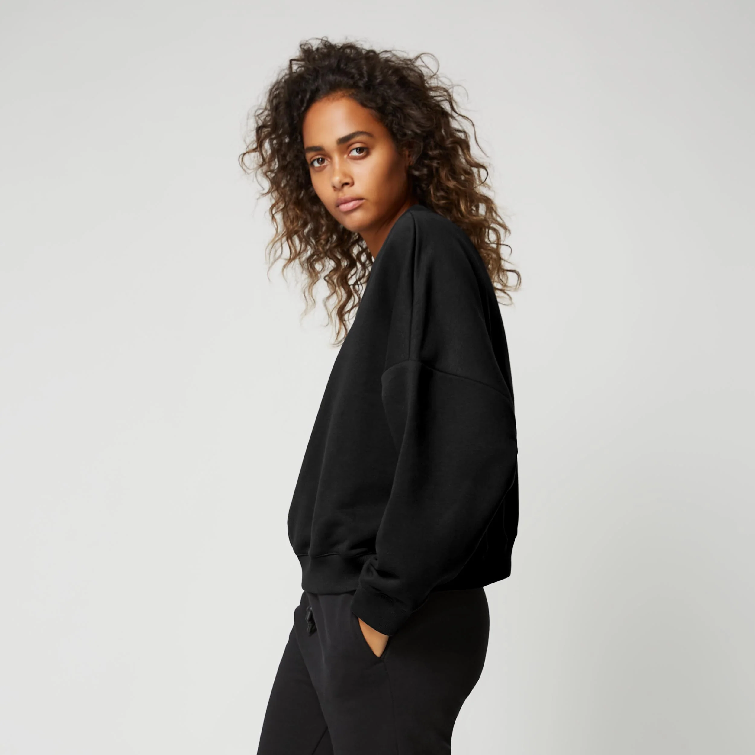 Dropped Shoulder Crew Sweat Women - Image 40