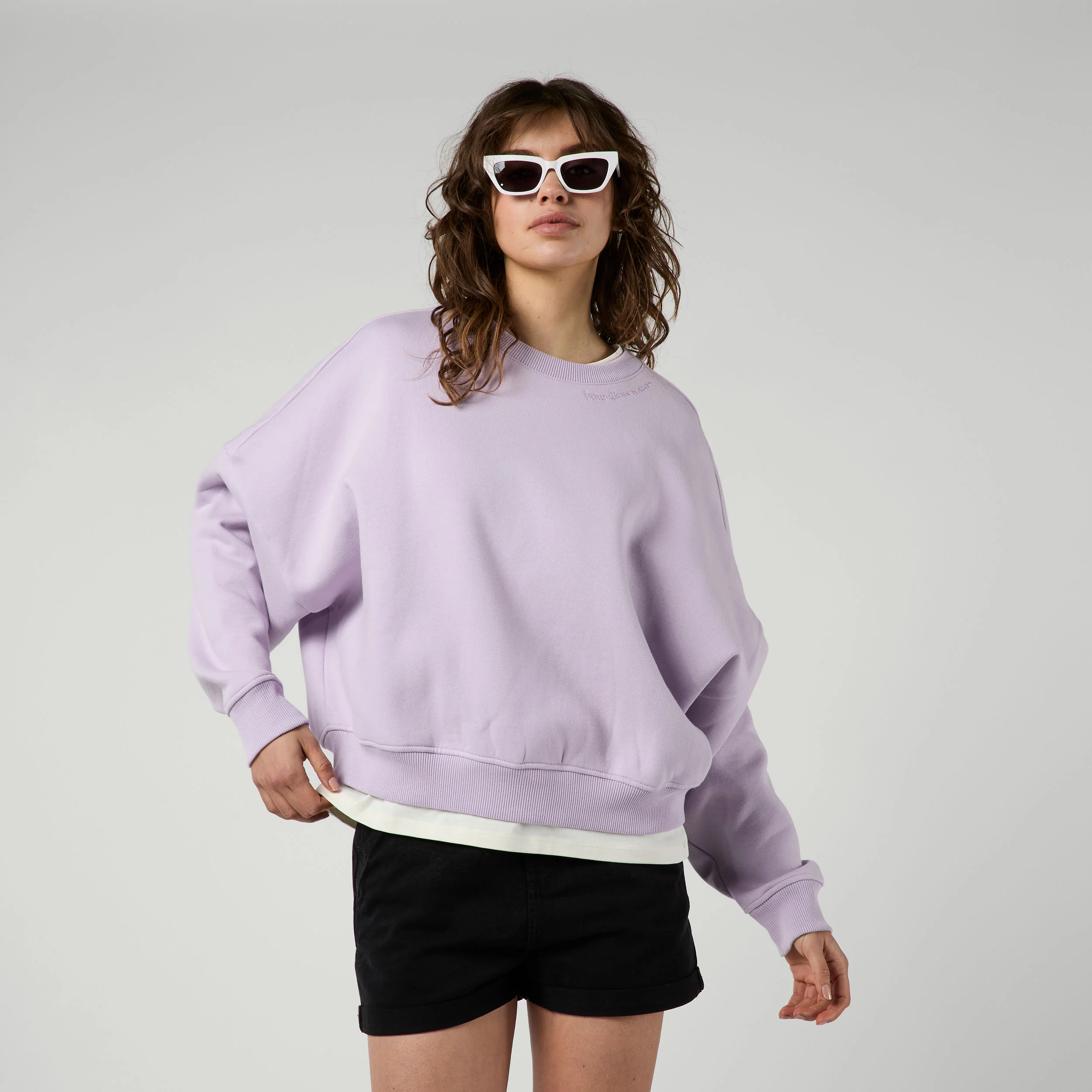 Dropped Shoulder Crew Sweat Women - Image 6