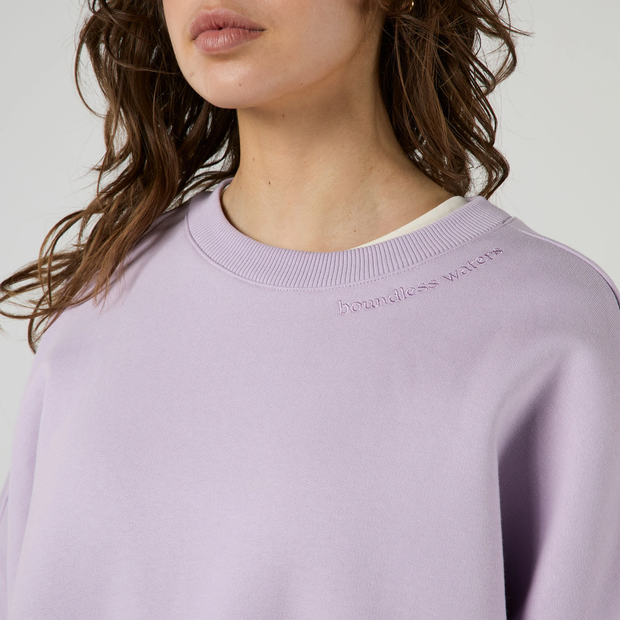 Dropped Shoulder Crew Sweat Women - Image 7